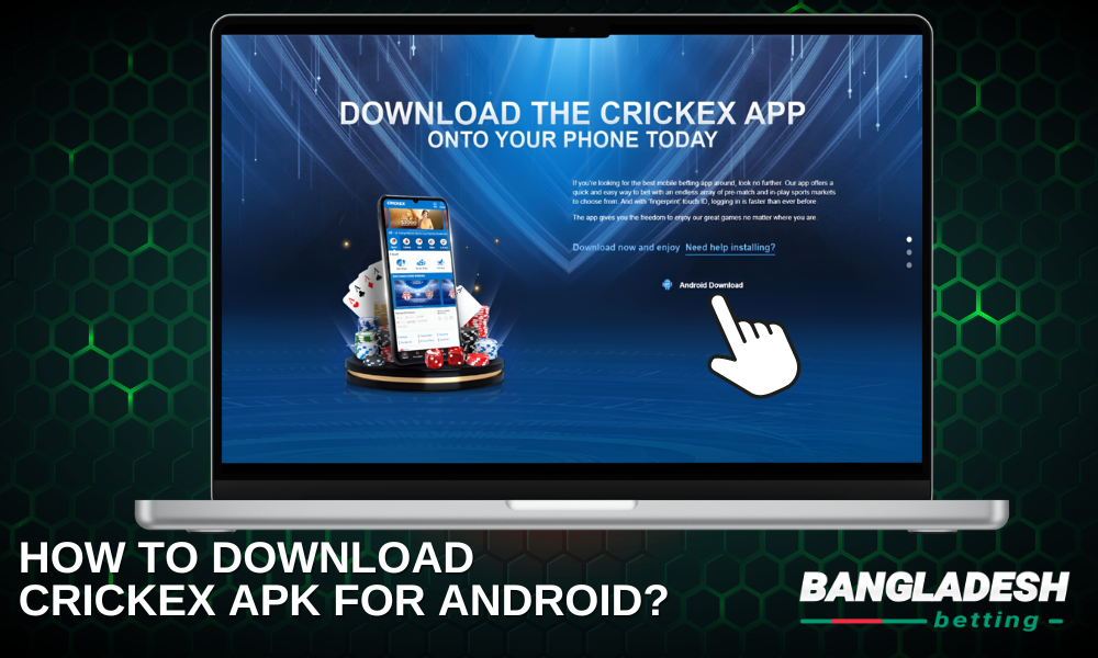 Step-by-step instructions on how to download Crickex APK on Android