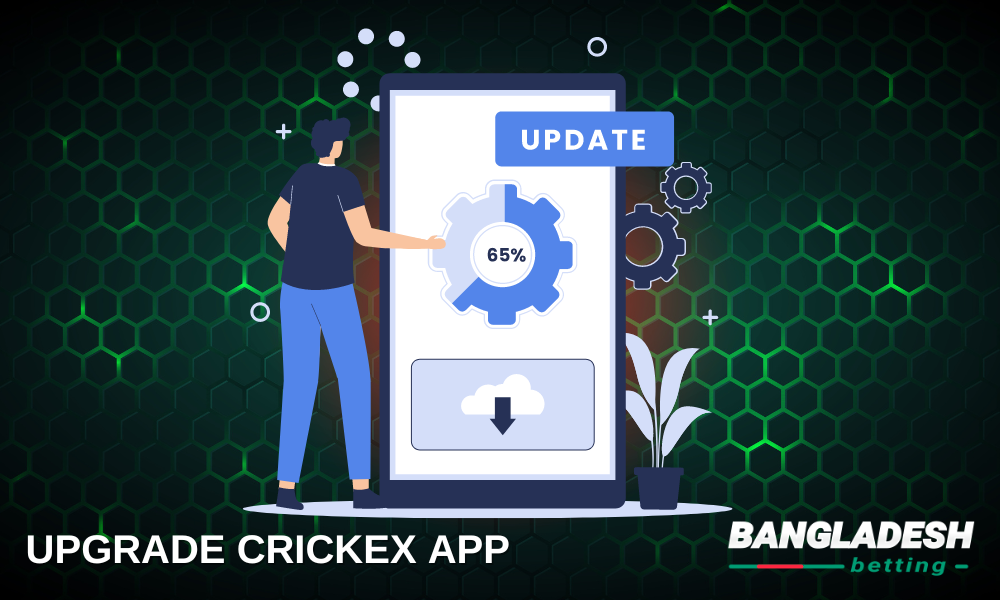 Instructions for updating the Crickex app to the latest version