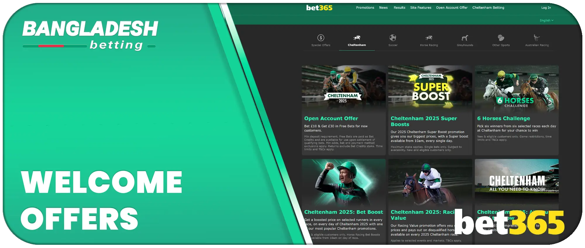 Welcome offers for Players bet365