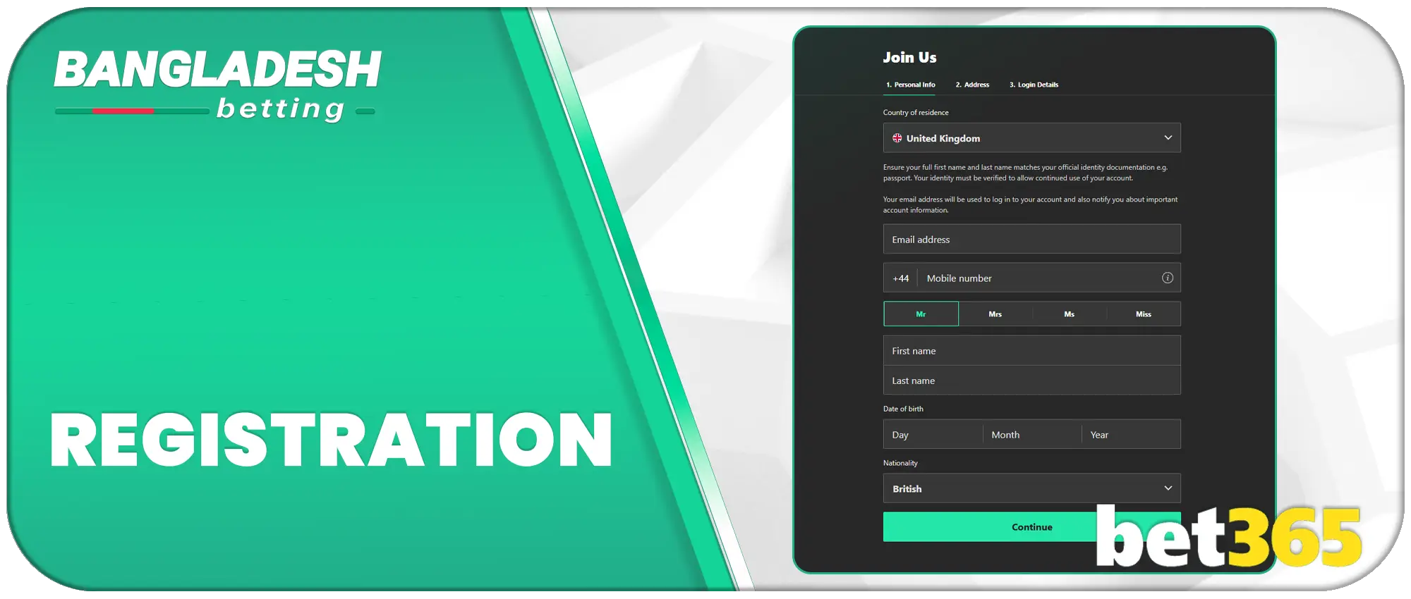 Bet365 Registration