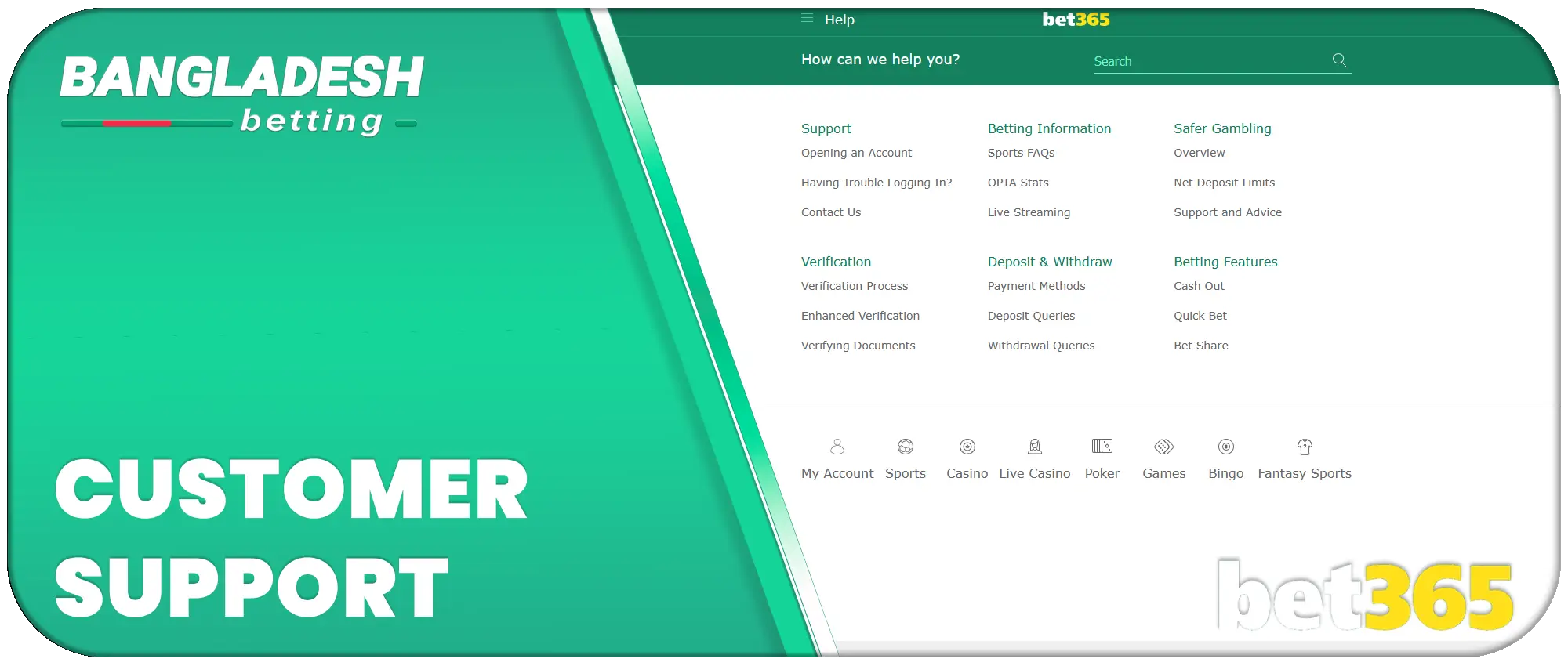 Customer Support Bet365