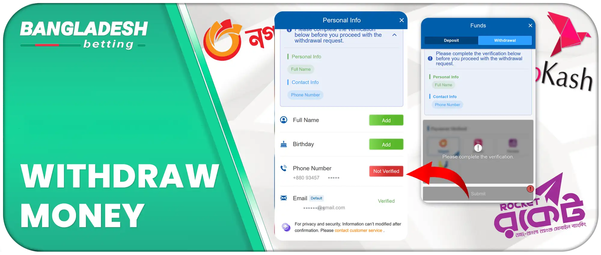 Methods of depositing into Crickex account